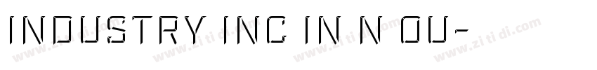 Industry Inc In N Ou字体转换